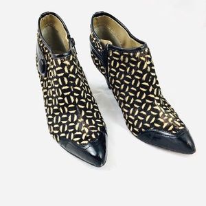 franco sarto calf hair booties